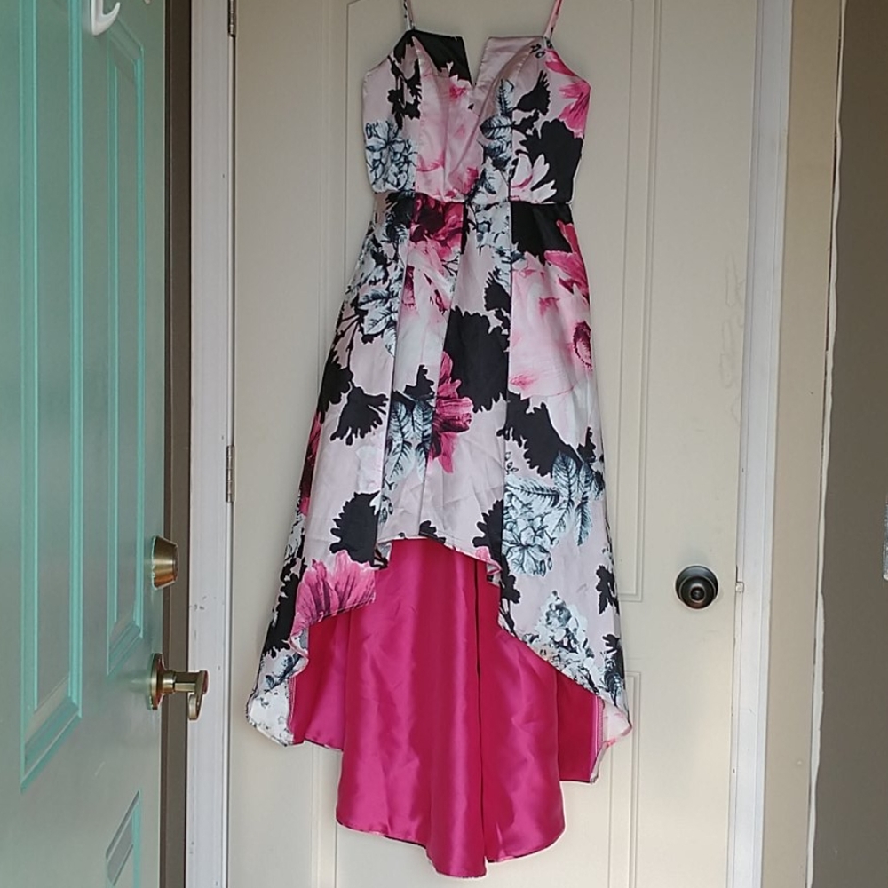 Trixxi formal dress, Size: 9 Color: pink and black - Picture 1 of 2